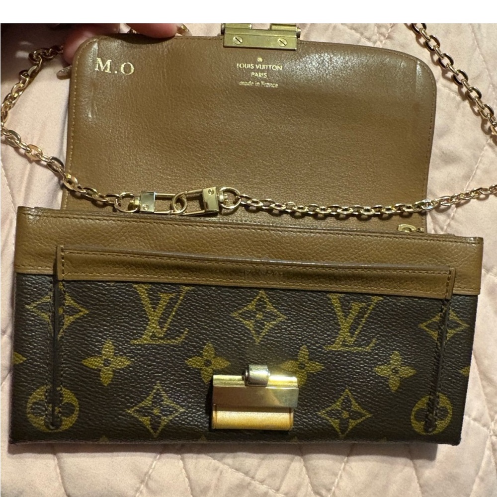 Louis Vuitton Portefeiulle Elysee Long Wallet - crossbody - Gold clasp closure - Picture 7 of 10